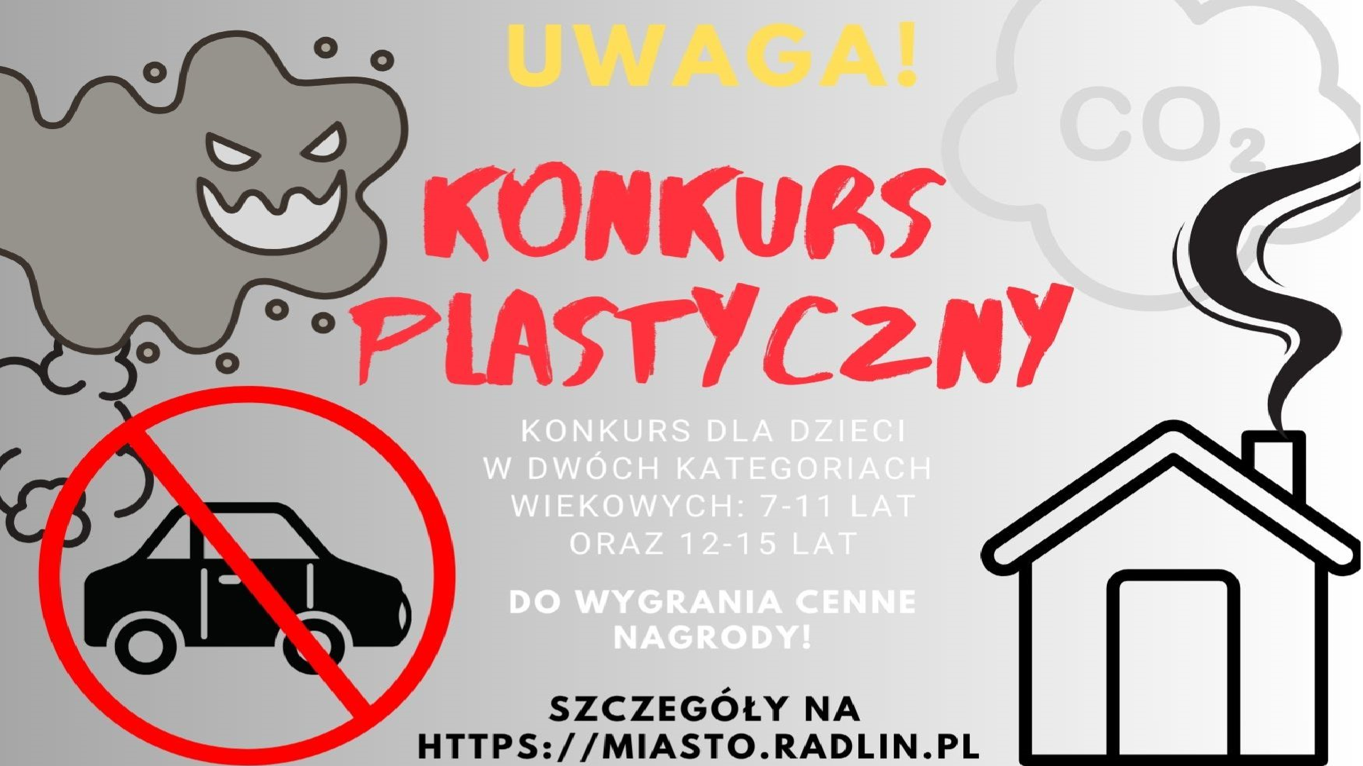 Konkurs plastyczny pt. „O jakość powietrza dbamy – błękit nieba przywracamy!”