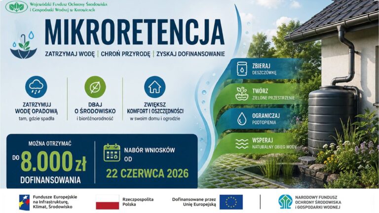 Program MIKRORETENCJA – to nawet 8 tys. zł na skuteczne zbieranie deszczówki