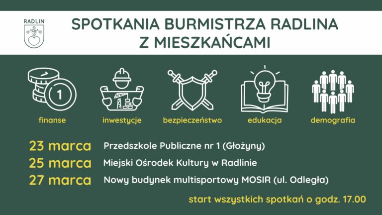 Spotkania burmistrza z mieszkańcami Radlina