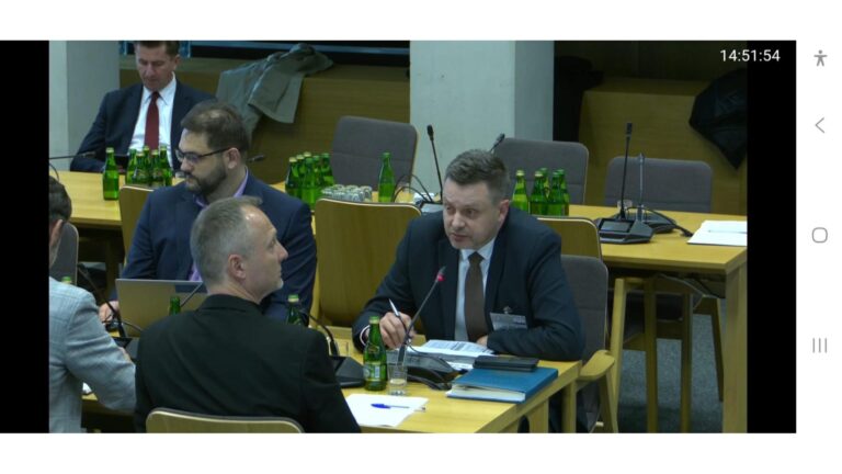 Wiceburmistrz Radlina na sejmowej komisji