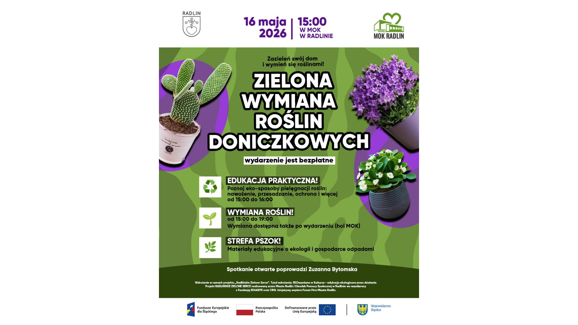 Zazieleń swój dom! Wymiana roślin doniczkowych